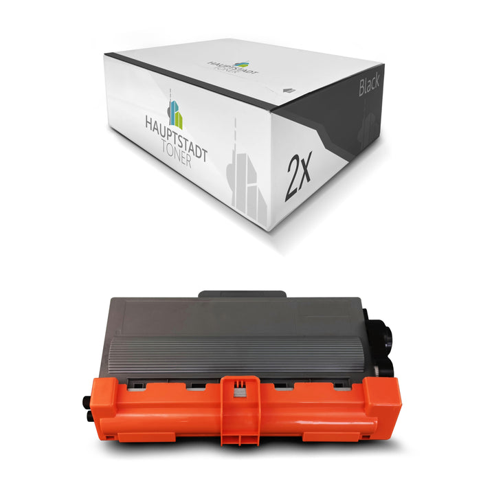 Toner 2x Tonerpatrone kompatibel als Ersatz für Brother DCP-8250 HL-6180 MFC-8910 MFC-8950 ersetzt TN-3390 Schwarz